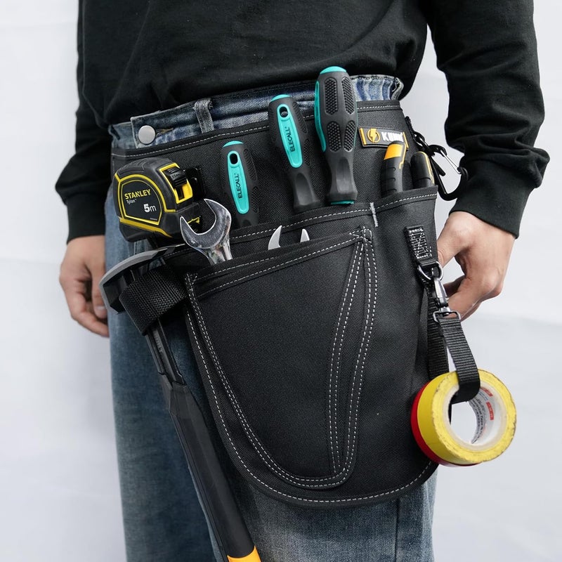 KUNN 4-Pocket Tool Pouch Belt for Tool Organizer,Heavy Duty Construction Adjustable Belt to 52 Inches - Image 5